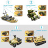 Stavebnice armáda 8v1 k LEGO 1061 ks
