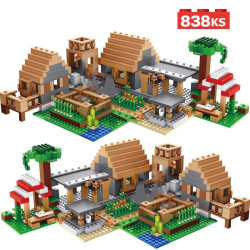 Stavebnice Vesnice duchů MINECRAFT k LEGO 838 ks