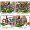 Stavebnice Vesnice duchů MINECRAFT k LEGO 838 ks