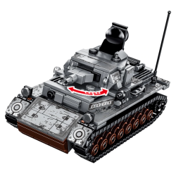 Stavebnice Německý TANK k LEGO 596 ks