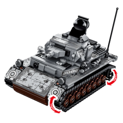 Stavebnice Německý TANK k LEGO 596 ks