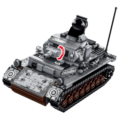 Stavebnice Německý TANK k LEGO 596 ks