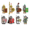 Figurky Historických Válečníků rytířů 8 ks II