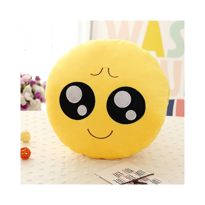 Plyšové polštáře emotikonů 32 cm