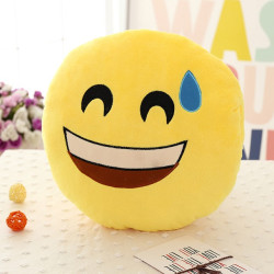 Plyšové polštáře emotikonů 32 cm