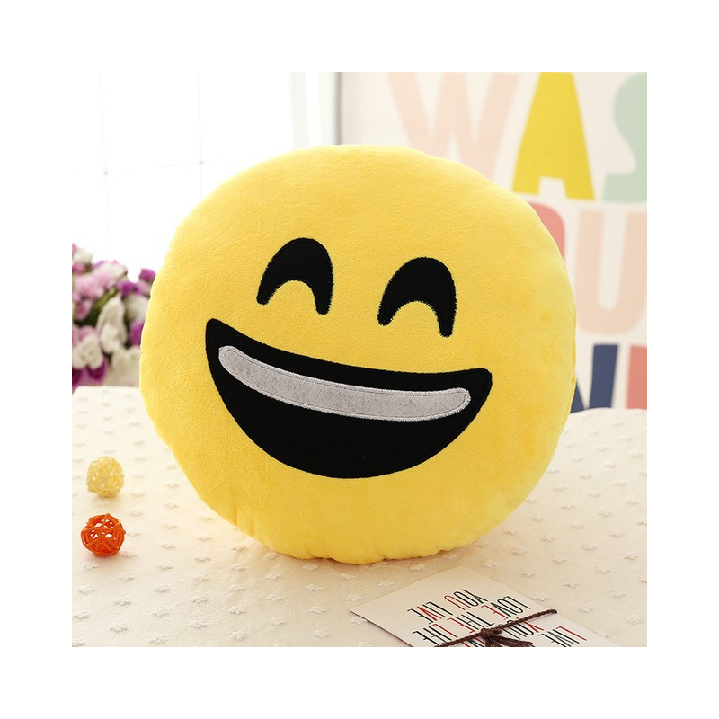 Plyšové polštáře emotikonů 32 cm