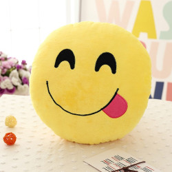 Plyšové polštáře emotikonů 32 cm