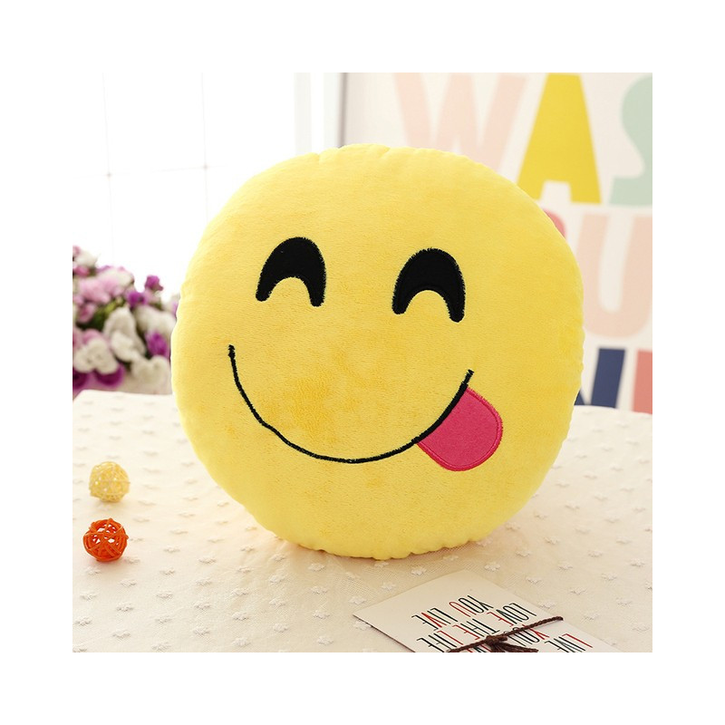 Plyšové polštáře emotikonů 32 cm