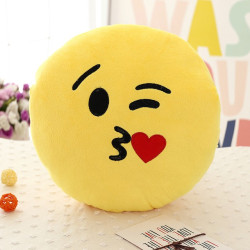 Plyšové polštáře emotikonů 32 cm