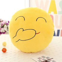 Plyšové polštáře emotikonů 32 cm