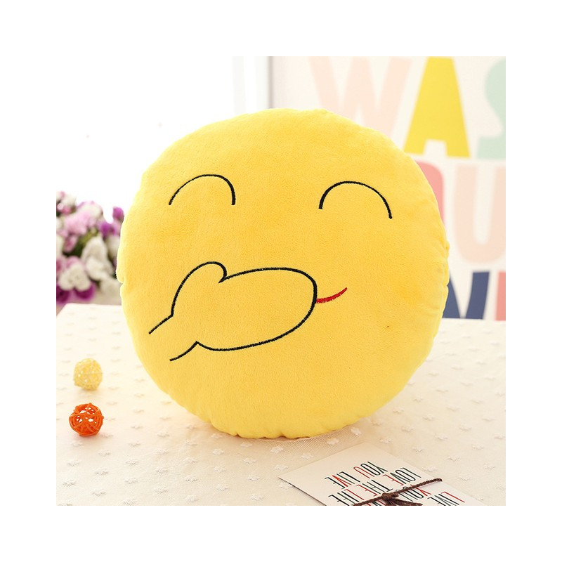 Plyšové polštáře emotikonů 32 cm