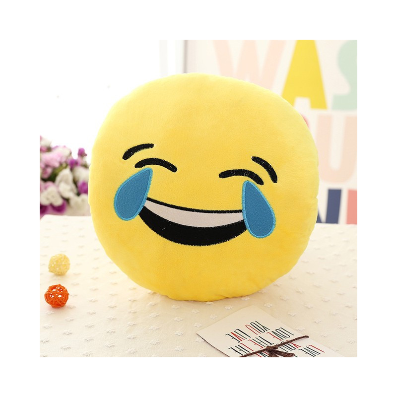 Plyšové polštáře emotikonů 32 cm