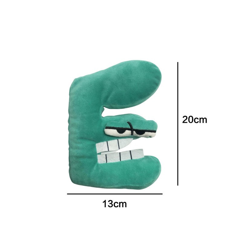 Plyšové písmenká 19-22 cm