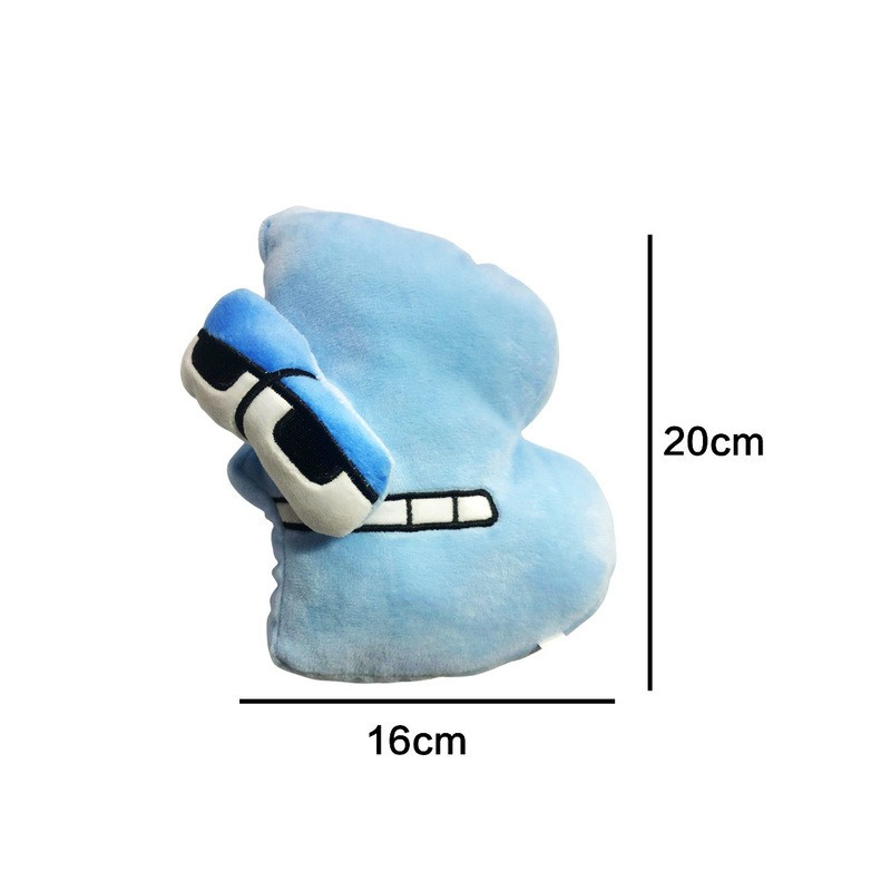 Plyšové písmenká 19-22 cm