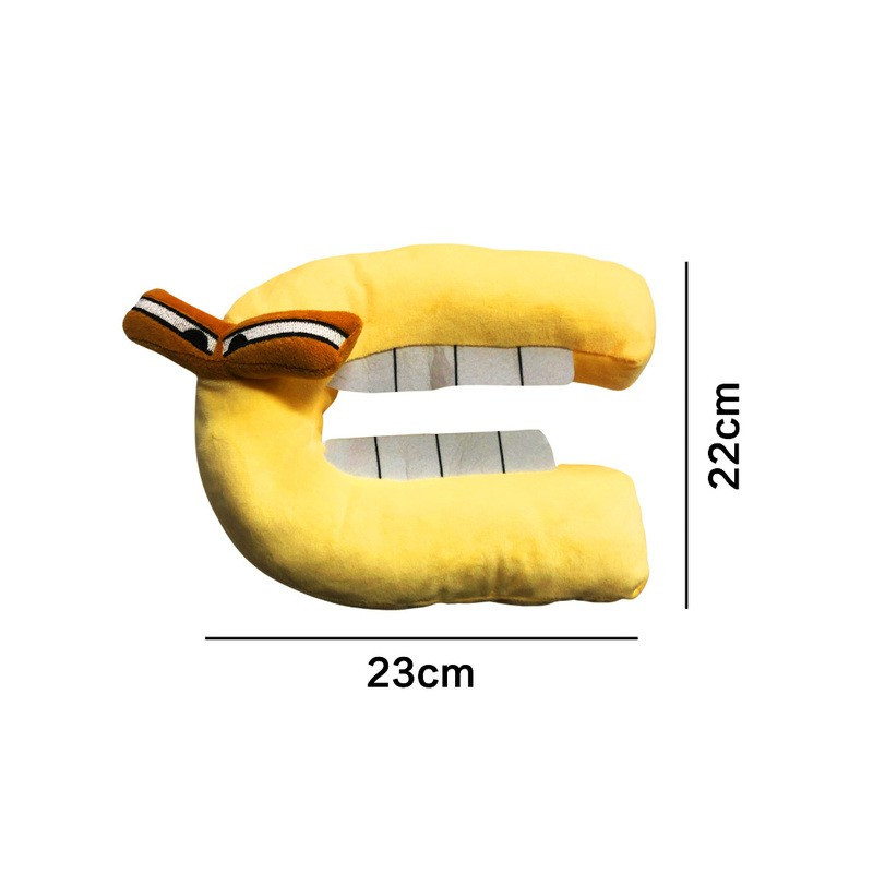 Plyšová písmenka 19-22 cm