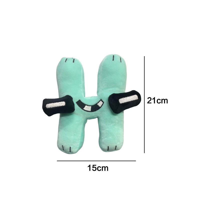 Plyšová písmenka 19-22 cm