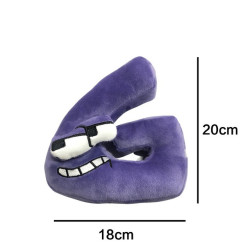 Plyšová písmenka 19-22 cm