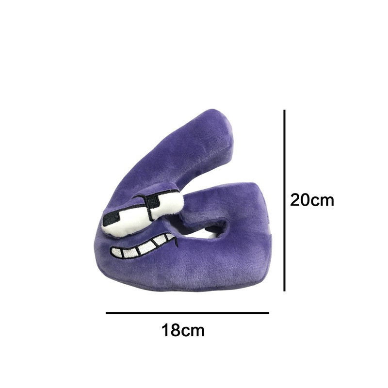 Plyšová písmenka 19-22 cm