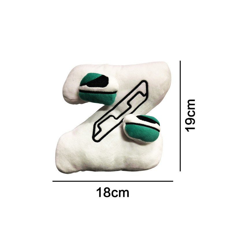 Plyšové písmenká 19-22 cm