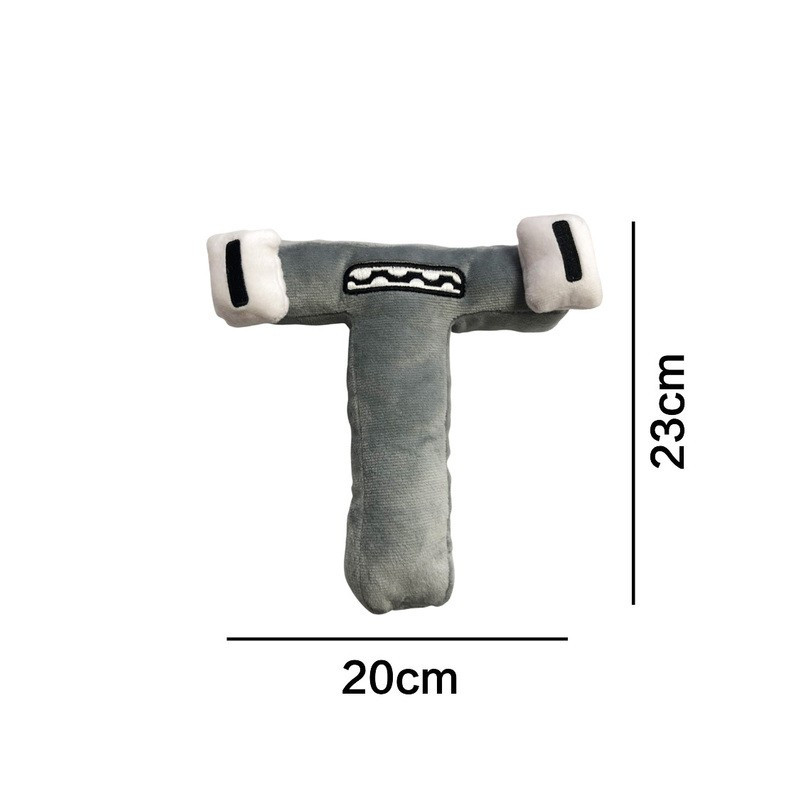 Plyšová písmenka 19-22 cm