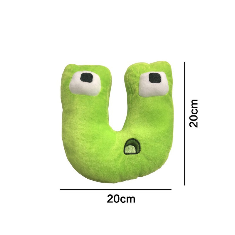 Plyšové písmenká 19-22 cm