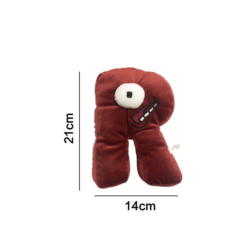Plyšová písmenka 19-22 cm
