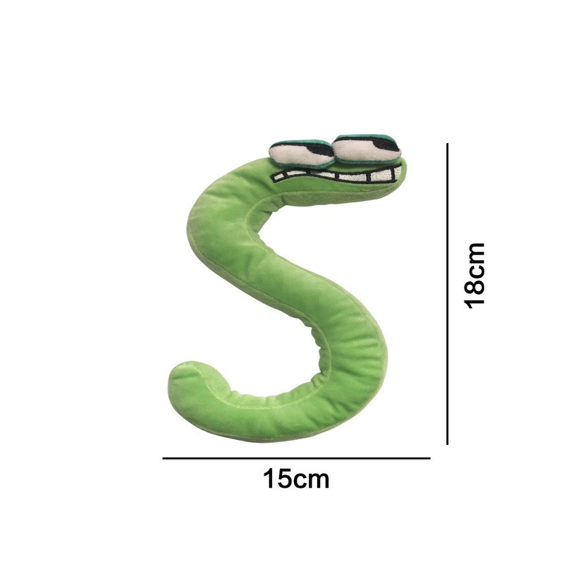 Plyšové písmenká 19-22 cm