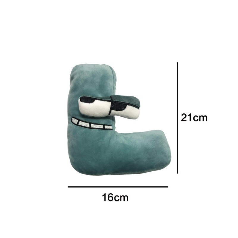 Plyšové písmenká 19-22 cm