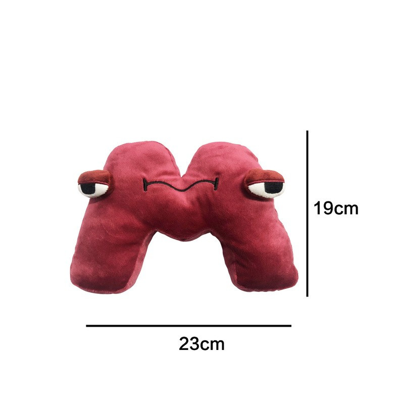 Plyšová písmenka 19-22 cm