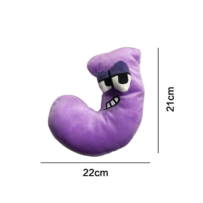 Plyšová písmenka 19-22 cm