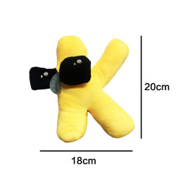 Plyšové písmenká 19-22 cm