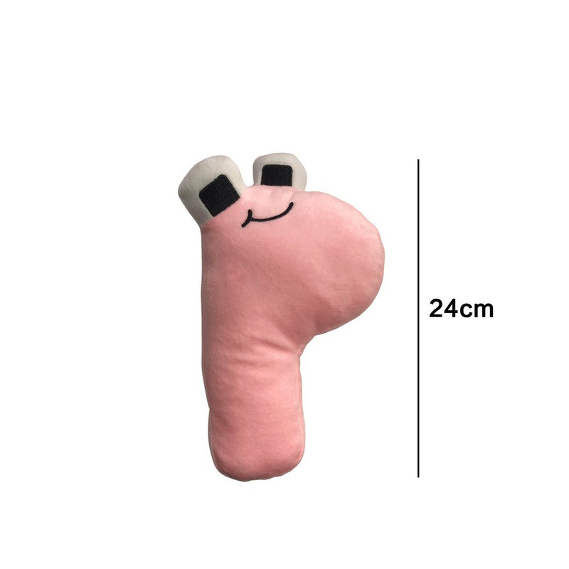 Plyšová písmenka 19-22 cm