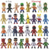 16pcs/8pcs Cartoon Game Stumble Fall Guys Action Figure Toy Pvc Model Statue Anime Collection Dolls Kids Gifts - Action Figures