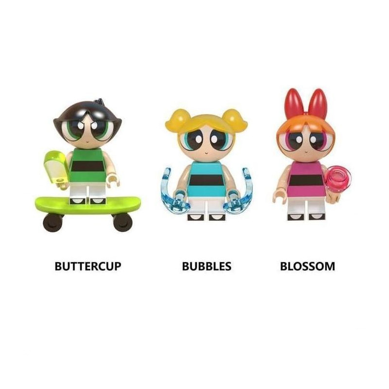 SET 3 ks Figurky Powerpuffs Girls postavičky
