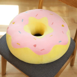 Plyšový polštář Donut 38/58 cm