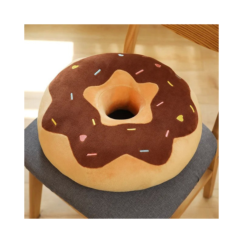 Plyšový vankúš Donut 38/58 cm