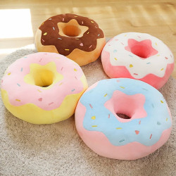 Plyšový vankúš Donut 38/58 cm