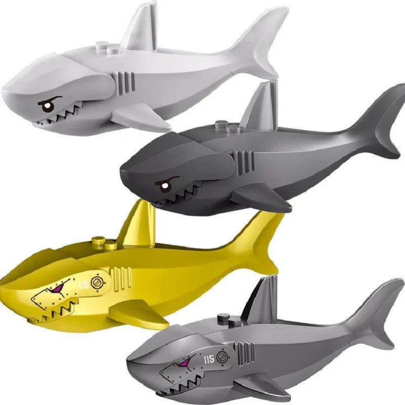 Devonian Shark & Whale Shark Building Blocks - Educational Toy For 14+