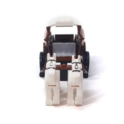 Old Town Road Horse|medieval Carriage Building Blocks Set - Educational Toy For Ages 6+