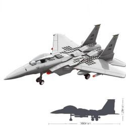 Modern Military SR 71 Blackbird Spy Plane F 15 Fighter Aircraft Soldier Building Blocks Sets Airplane Model Dolls Brick Kids Toy