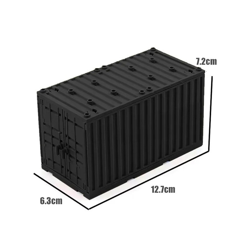 MOC Military Container Building Blocks Box Toys for Boys WW2 War Base Technical Bricks Creative DIY Juguete Bloques Brinquedos|