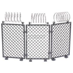 Marumine MOC DIY City Military Base Barbed Wire Fence Mesh Isolation Net for WW2 SWAT Weapons Building Blocks Model Bricks Set|