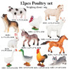 Indpls Zoo|oenux Animal Model Set - Pvc Action Figures For Kids & Collectors