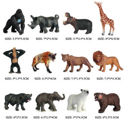 Indpls Zoo|oenux Animal Model Set - Pvc Action Figures For Kids & Collectors