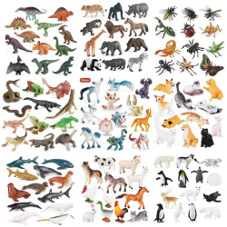 Indpls Zoo|oenux Animal Model Set - Pvc Action Figures For Kids & Collectors