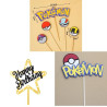 Narozeninová dekorace na dort Pokémon 13 ks