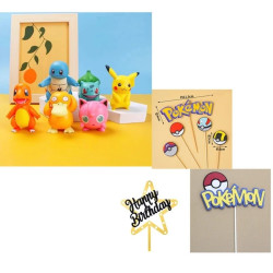 Narodeninová dekorácia na tortu Pokémon 13 ks