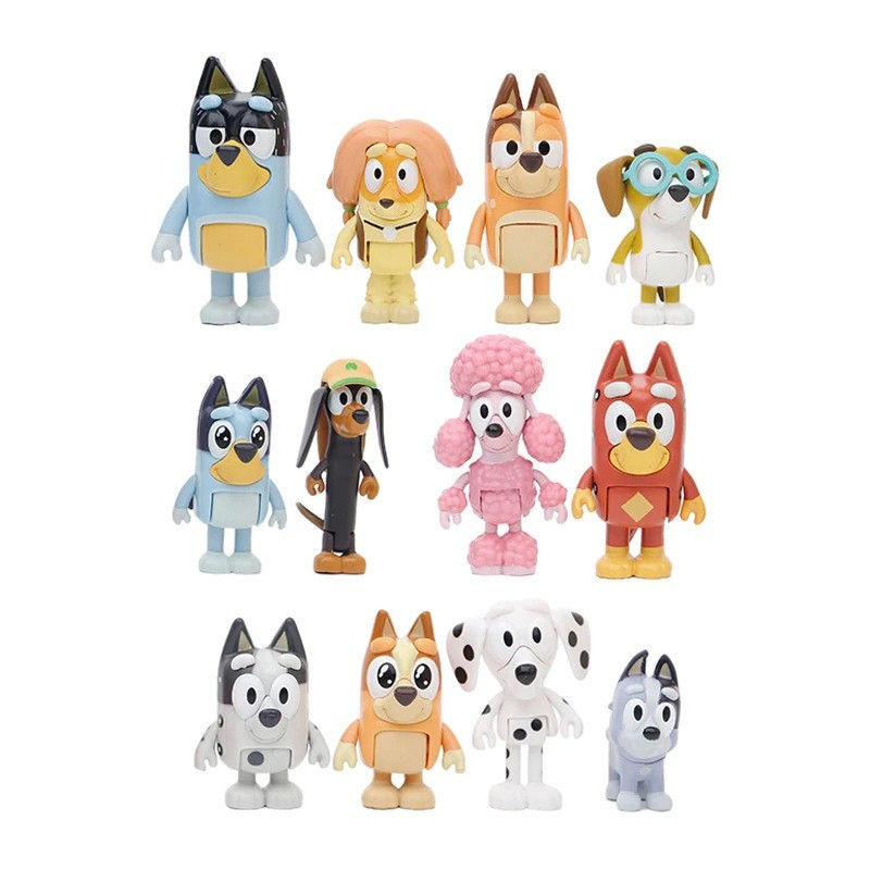 Figurky Bluey a kamarádi 12 ks