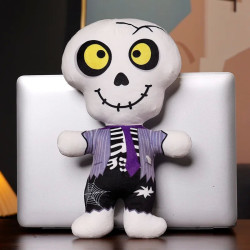 New Halloween Skeleton Bob Plush Doll Halloween Props Skeleton Throw P