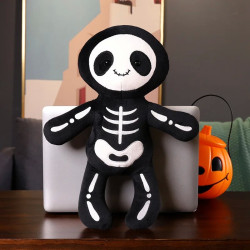 New Halloween Skeleton Bob Plush Doll Halloween Props Skeleton Throw P